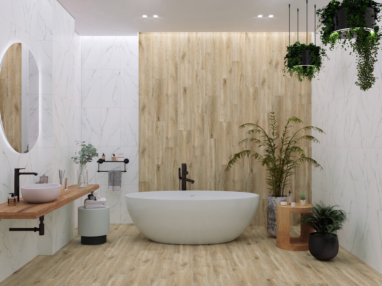 Плитка керамогранітна RWНP70 Rustic Wood Темно-бежевий 200x650x7 Golden Tile - Зображення 189413677-db86a.jpg