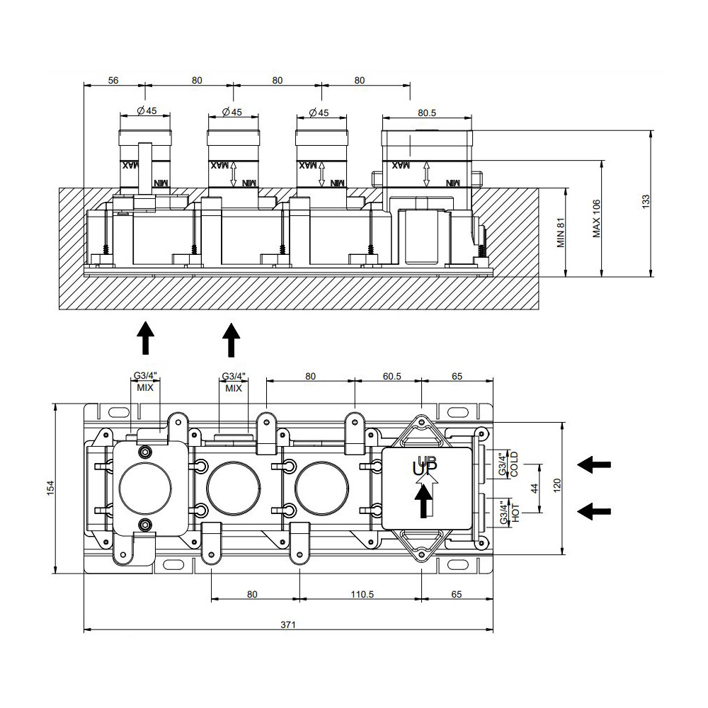 Вбудована частина змішувача 63011031 Gessi - Зображення 1895070-3ee49.jpg