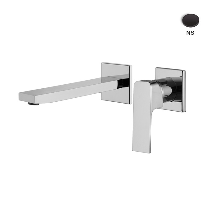 Змішувач для умивальника 200 мм Fit Black matt (F3391NLX8NS) Fima - Зображення