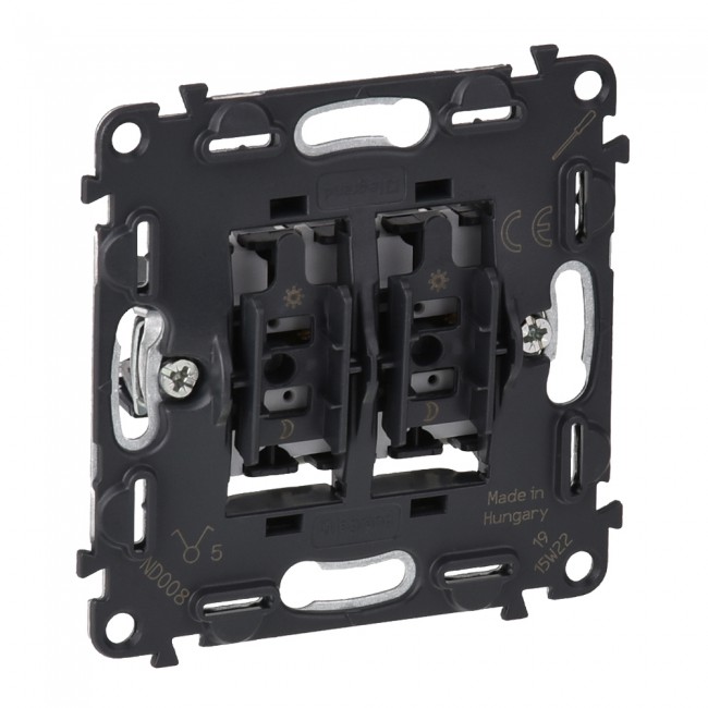 Выключатель 2-клавишный 10 AX 250 V Valena In'Matic 752005 Legrand - Зображення 1896188-691f5.jpg