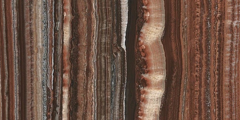 Плитка керамогранітна WA 03 Onice Brown LUC SQ 1200x2780x6 Mirage - Зображення