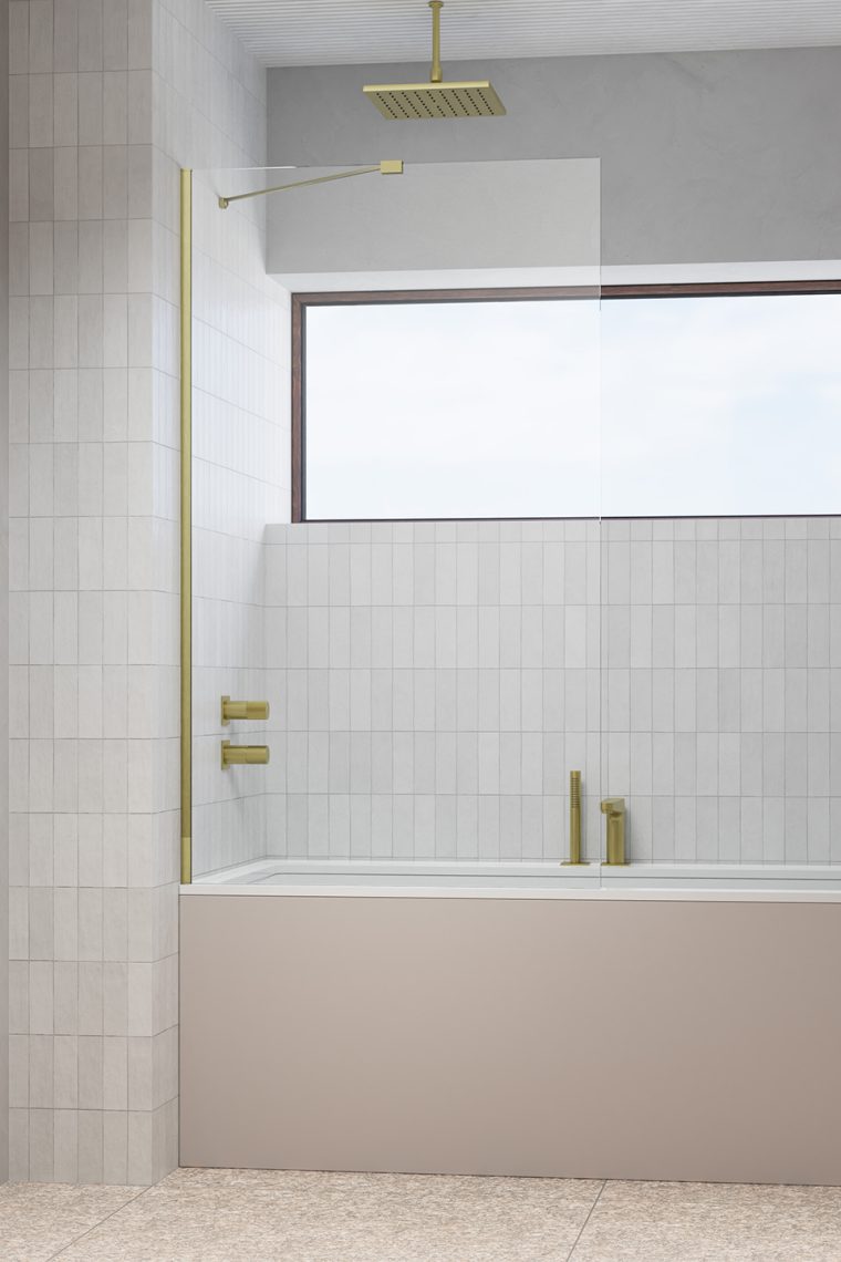 Шторка для ванны Modo New PNJ II Brushed Gold 70 RADAWAY - Зображення