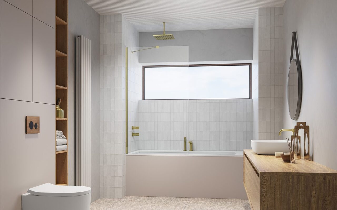 Шторка для ванни Modo New PNJ II Brushed Gold 70 RADAWAY - Зображення 189786747-a1705.jpg