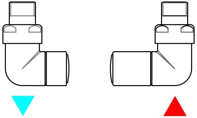 Набір вентилів трьохосьовий регулюючий правий хром Terma - Зображення 1898876-219d5.jpg