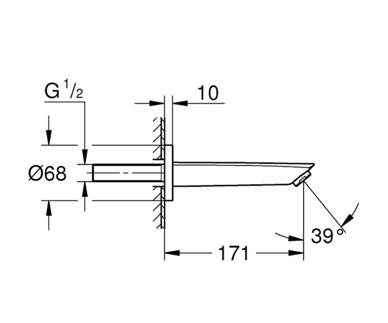 Вилив для ванни Eurosmart New 13448003 Grohe - Зображення 1898966-09262.jpg