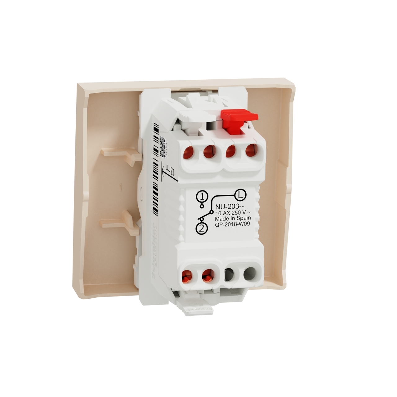 Перемикач 1-клавішний 10А Бежевий UNICA (NU320344), Schneider Electric - Зображення 1900498-0db3e.jpg