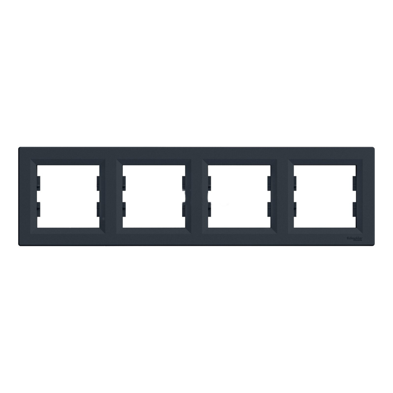 Рамка 4-місна горизонтальна Антрацит ASFORA (EPH5800471), Schneider Electric - Зображення 1900528-30075.jpg