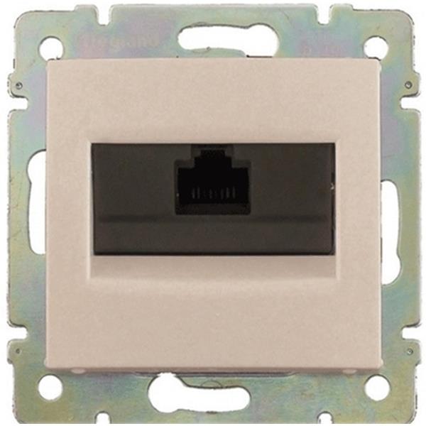 Розетка компьютерная RJ45 категория 5E UTP Valena Classic Ivory 774130 Legrand - Зображення