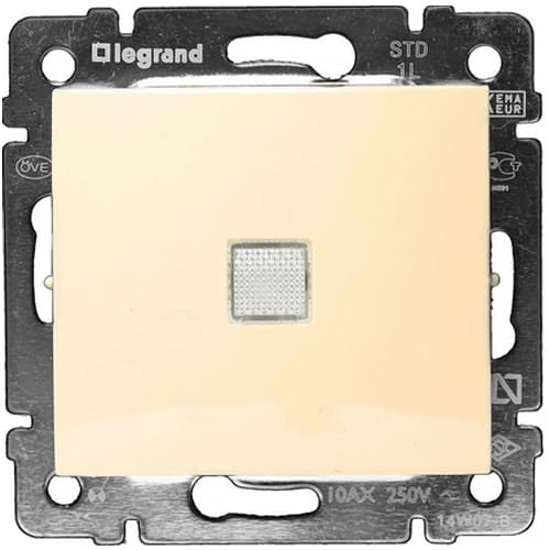 Выключатель 1-клавишный с подсветкой Valena Classic Ivory 774310 Legrand - Зображення 1900564-b7ab5.jpg