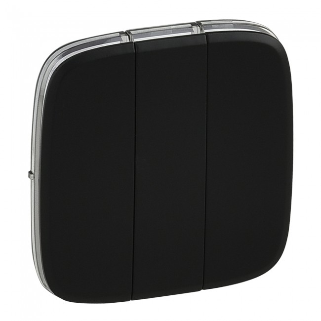 Клавіша вимикача потрійна Valena Allure Black 755038 Legrand - Зображення 1900574-8142d.jpg