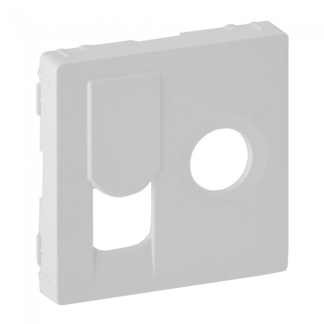 Накладка розетки TV + RJ45 категорія 6 UTP Valena Life White 754830 Legrand - Зображення