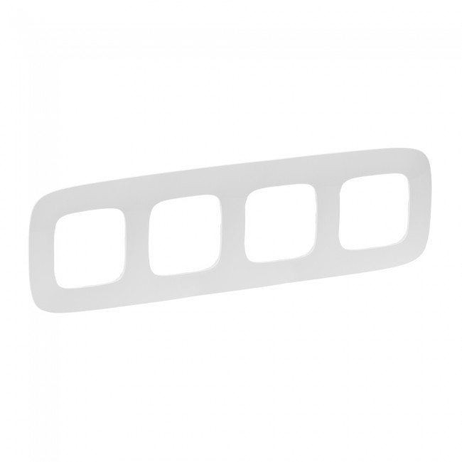 Рамка 4-постовая Valena Allure White 754304 Legrand - Зображення