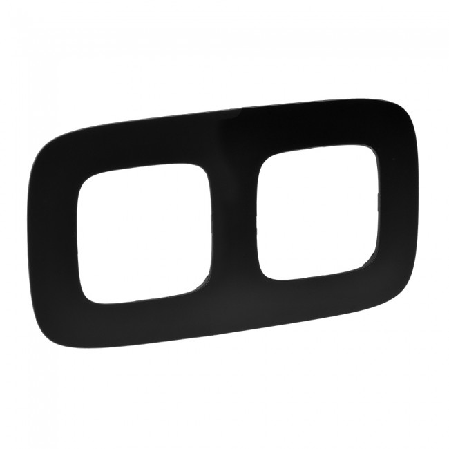 Рамка 2-місна Valena Allure Black 754402 Legrand - Зображення