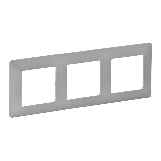 Рамка 3-місна Valena Life Aluminium 754133 Legrand - Зображення