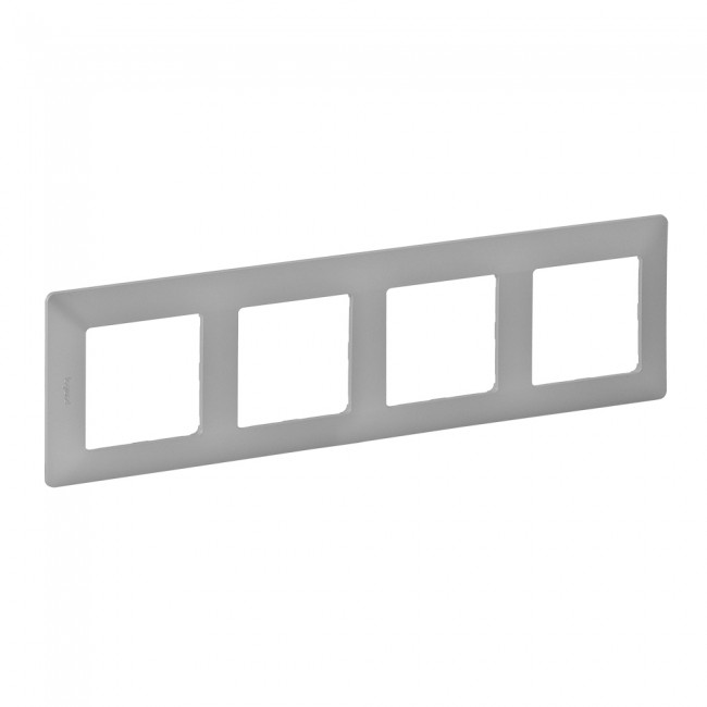Рамка 4-постовая Valena Life Aluminium 754134 Legrand - Зображення