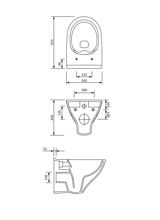 Унітаз підвісний B291 Mille CleanOn з кришкою Slim дюропласт soft close SZCZ1002566324 Cersanit - Зображення 1901022-75abb.jpg