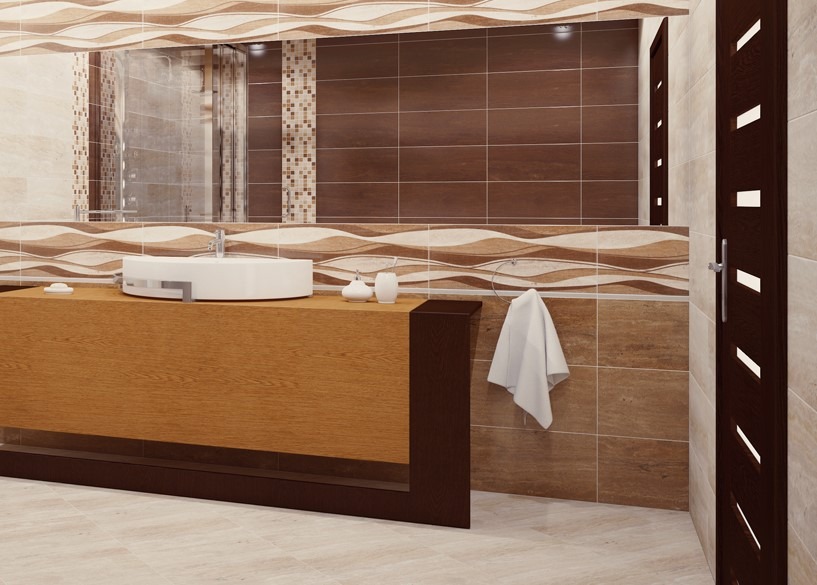 Плитка настенная Izmir Brown RECT 300x600x8,5 Konskie - Зображення 1901299-a4215.jpg