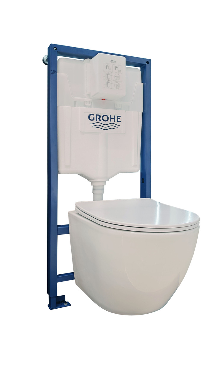 Комплект Інсталяція для унітаза Rapid SL Grohe + Унітаз підвісний Desse Vortex з кришкою soft-close Cersanit - Зображення 190162215-3a0ed.jpg