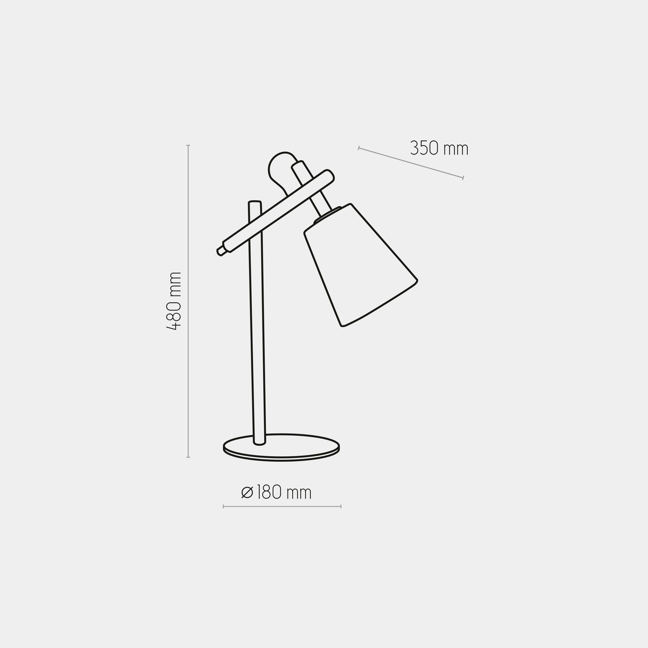 Настільна лампа VAIO GREY (668), TK LIGHTING - Зображення 1901755-9f340.jpg