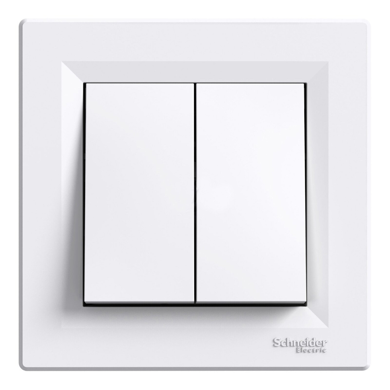 Вимикач 2-клавішний Білий ASFORA (EPH0300121), Schneider Electric - Зображення