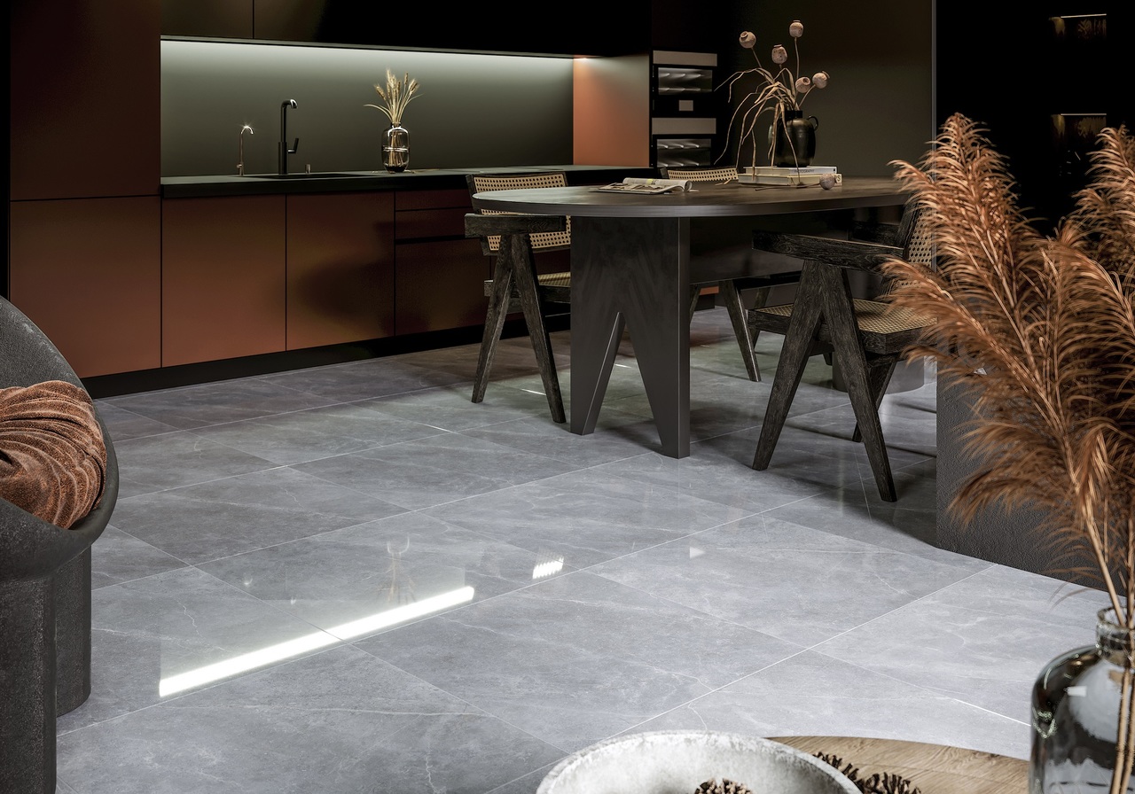 Плитка керамогранітна Space Stone сірий RECT 600x1200x10 Golden Tile - Зображення 1903586-f8587.jpg