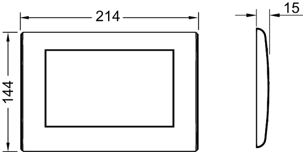 Кнопка зливу TECEplanus 9240310 нержавіюча сталь matt TECE - Зображення 190461291-f7317.jpg
