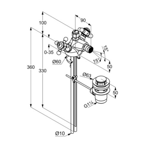 Змішувач для біде Adlon (512110520), Kludi - Зображення 190537-2a93f.jpg