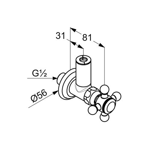 Вентиль кутовий DN 15 Adlon (518434520) золотий, Kludi - Зображення 190538-3826d.jpg