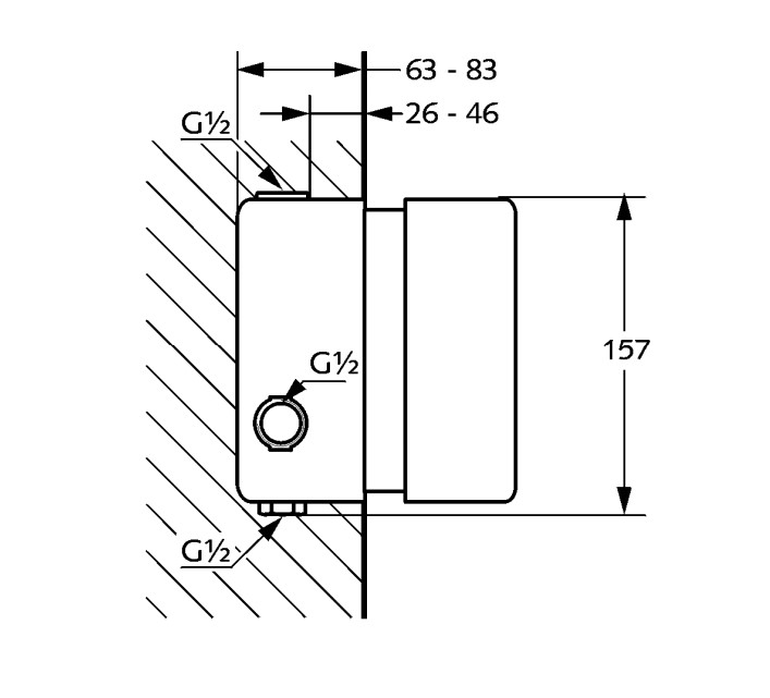 Вбудована частина змішувача DN 15 Adlon (35156), Kludi - Зображення 190543-27674.jpg