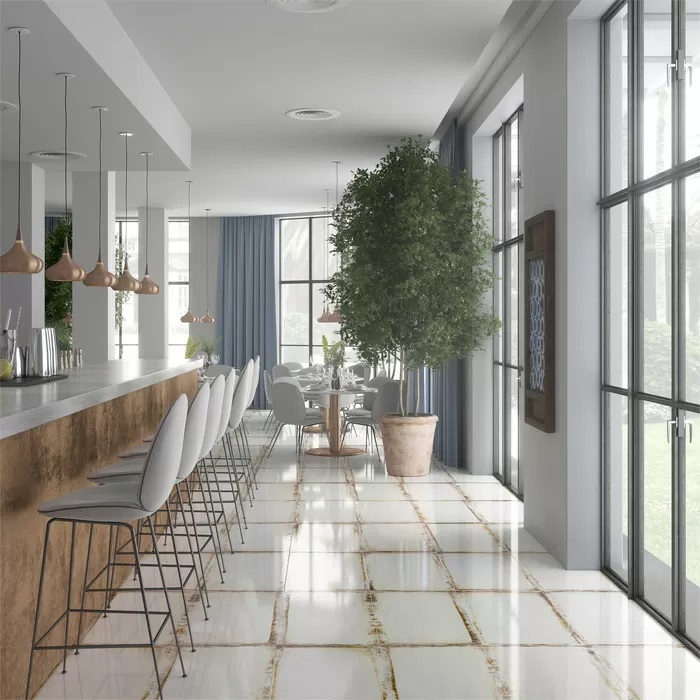 Плитка керамогранітна Lookback White LAP 894,6x894,6 Land Porcelanico - Зображення 1905871-201f1.jpg