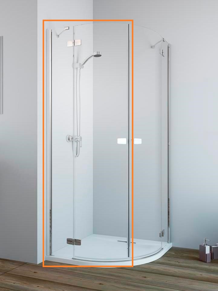 Душова кабіна (половина) Fuenta New PDD 80 L RADAWAY - Зображення