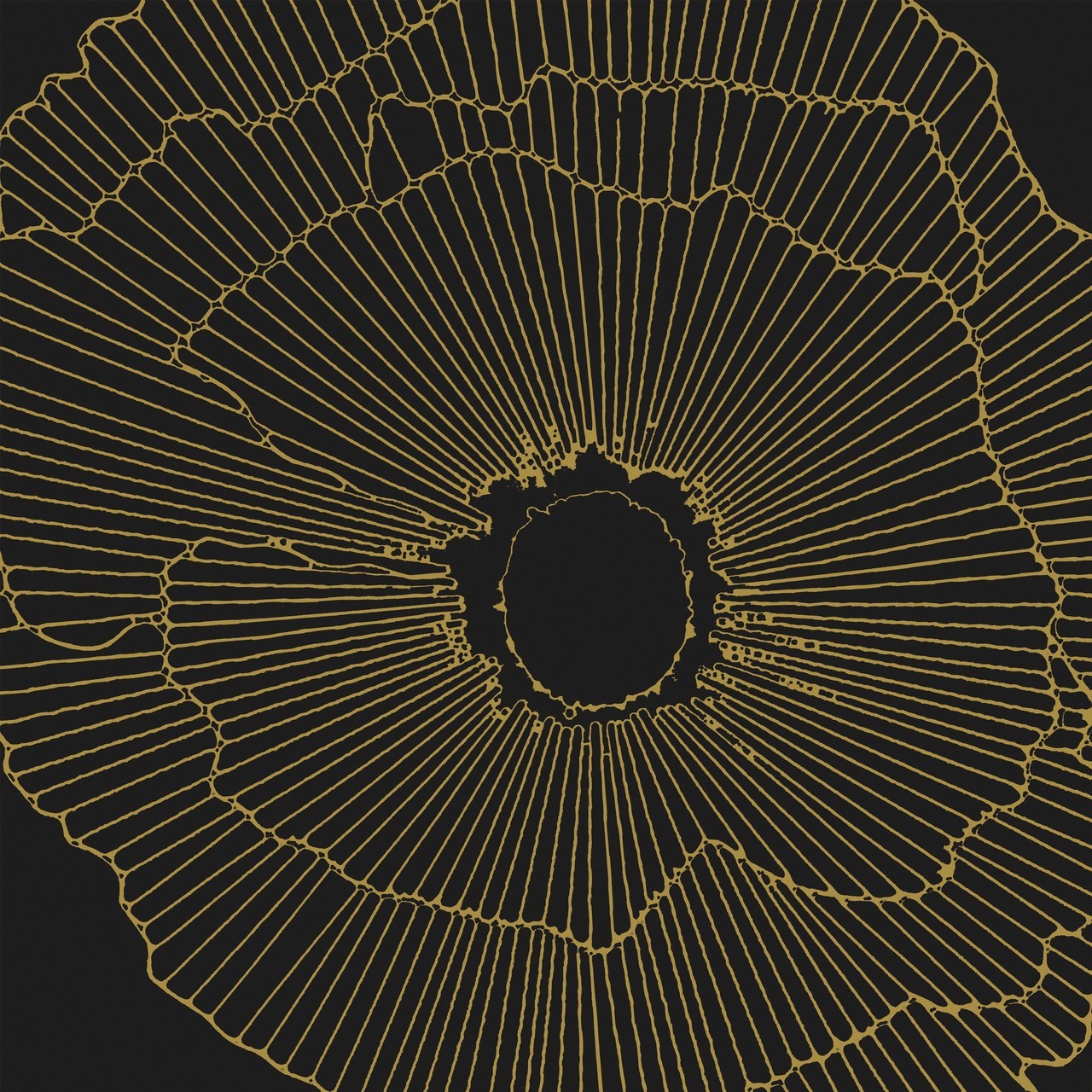 Плитка керамогранитная Art Deco Black Spritz Natural 297,5x297,5x9,9 Aparici - Зображення