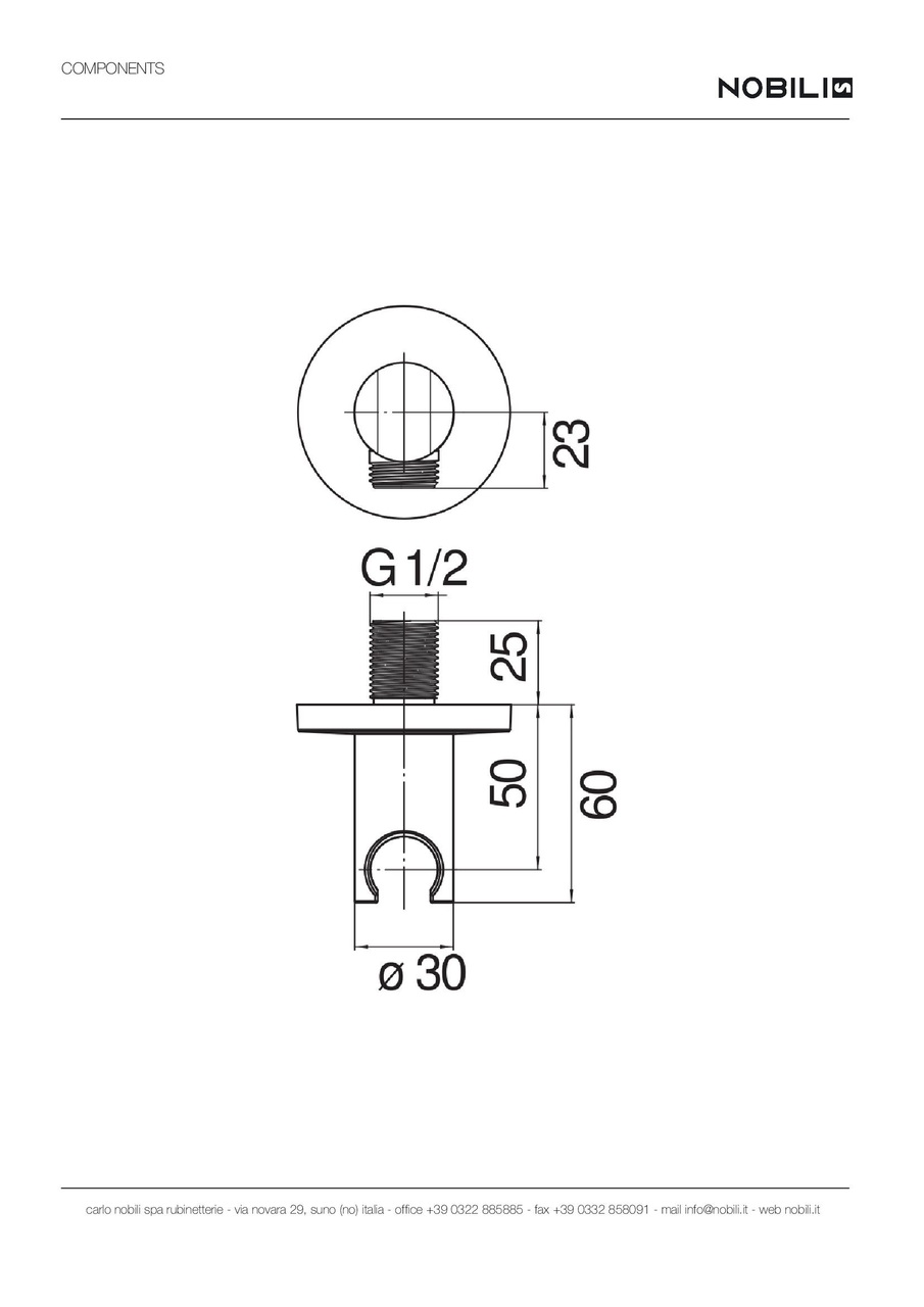 Підключення душового шланга Velvet Black (AD150-17BM), Nobili - Зображення 1907093-4e7a3.jpg
