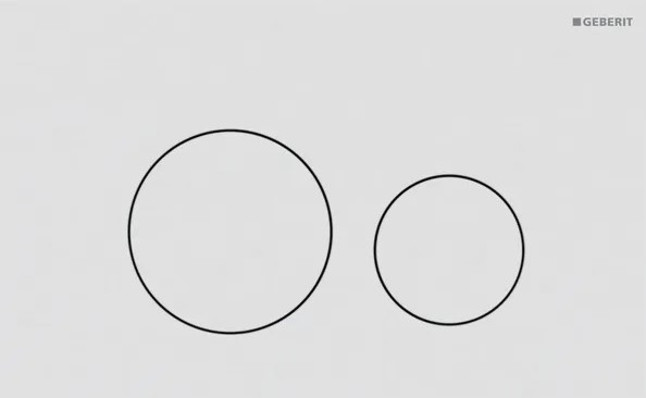 Кнопка зливу Sigma 40 Round 115.628.JT.1 білий matt Geberit - Зображення