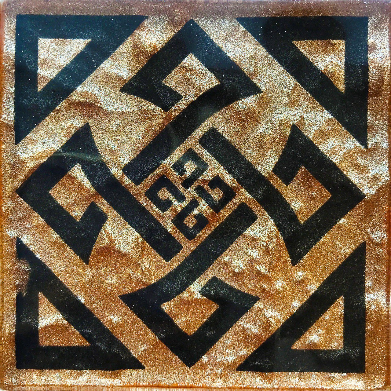 Вставка Tako GTР 73013 Gothic Brown Brocade S1 73х73х8 Котто Кераміка - Зображення