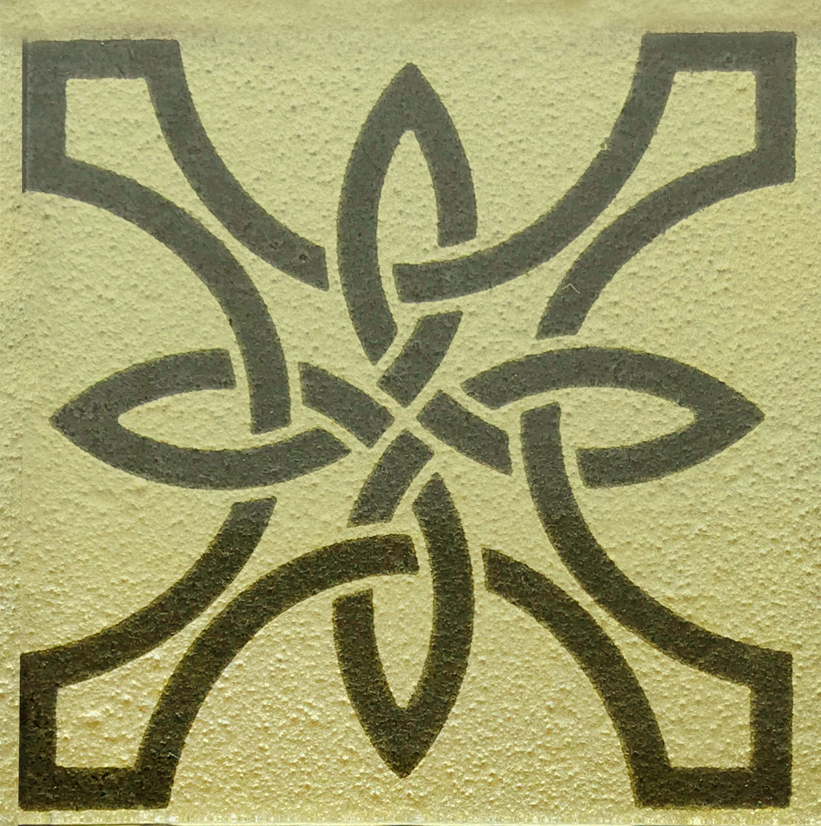 Вставка Tako GTР 73002 Templar Beige Gold 73х73х8 Котто Керамика - Зображення