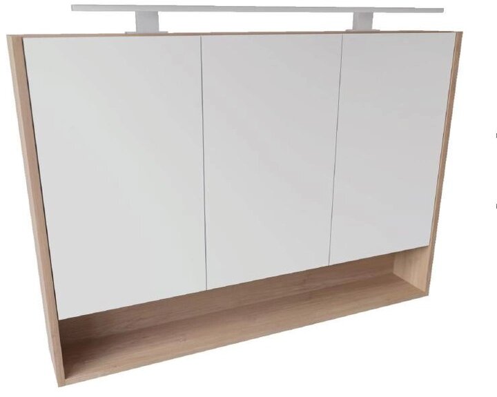 Шкафчик-зеркало Silvia 100 LED Oak matt RADAWAY - Зображення