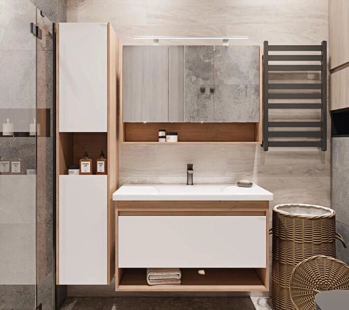 Шафка-дзеркало Silvia 100 LED Oak matt RADAWAY - Зображення 1909131-2614c.jpg