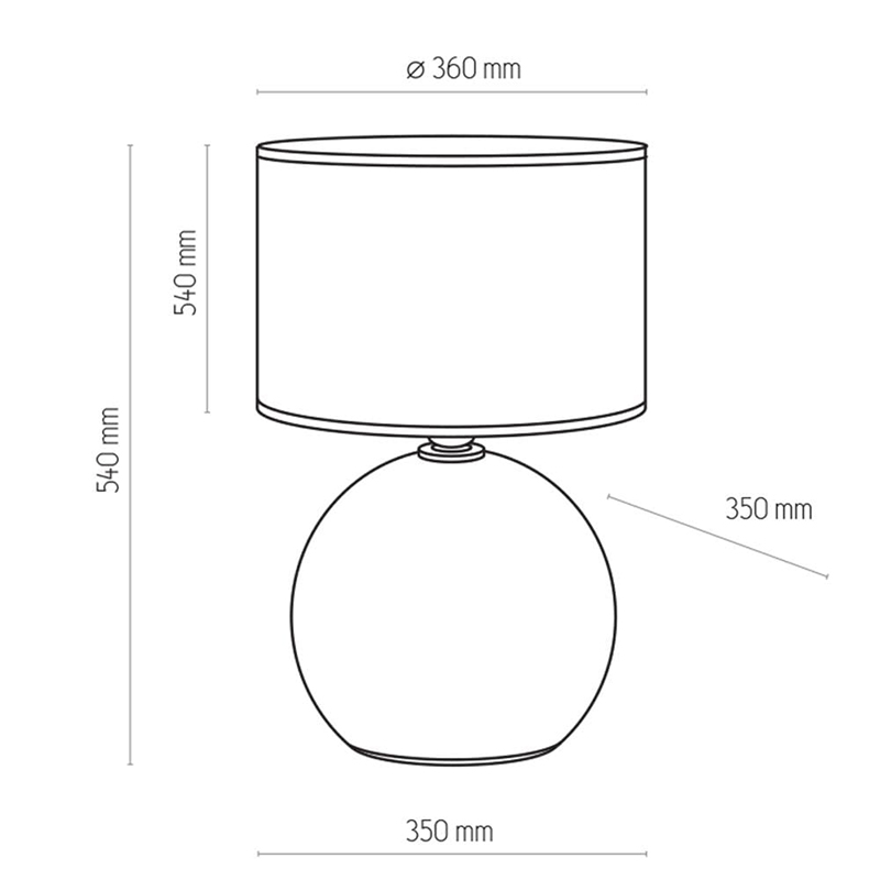 Настільна лампа PALLA  GRAY-SILVER (5089), TK LIGHTING - Зображення 1909601-bdebb.jpg