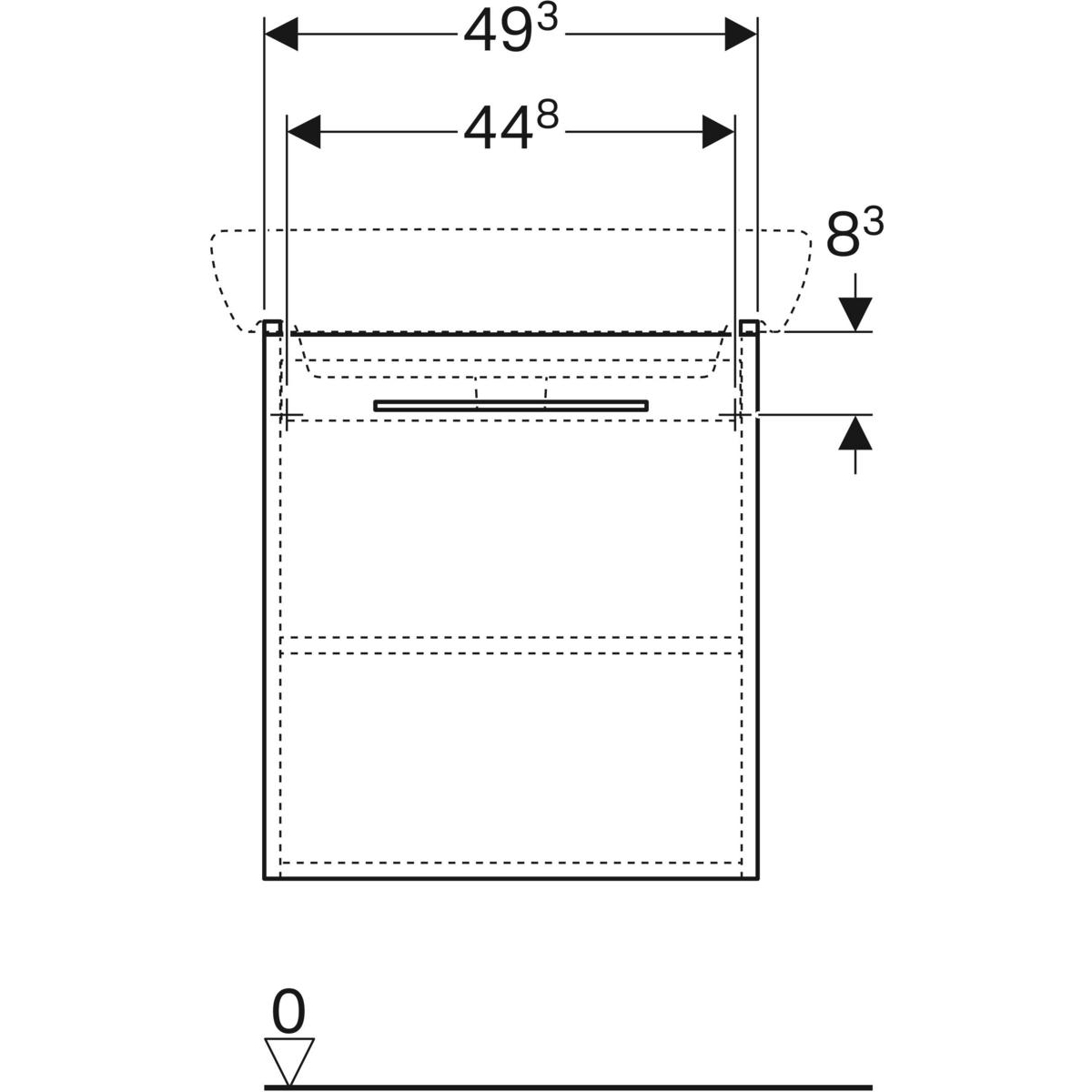 Шафка під умивальник Selnova Square 500.179.01.1 Geberit - Зображення 1909623-87164.jpg
