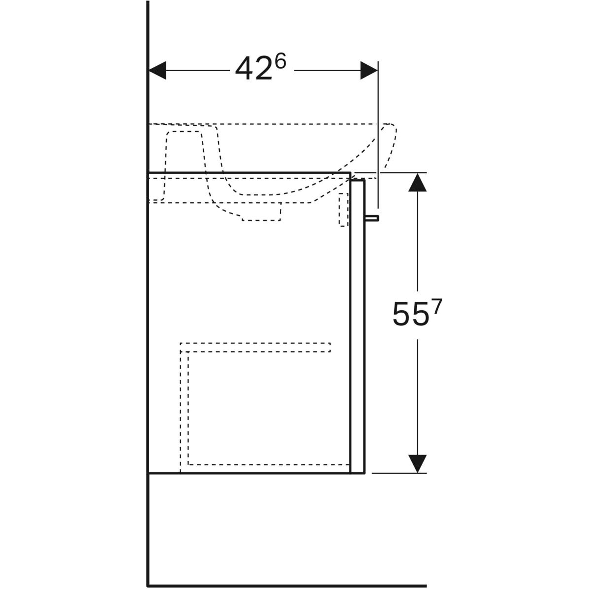 Шафка під умивальник Selnova Square 500.179.01.1 Geberit - Зображення 1909623-e0442.jpg