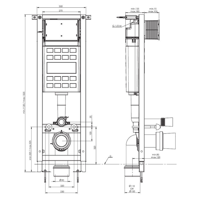 Інсталяція для для унітаза Eko Frame (A89P10T010), Roca - Зображення 1910082-e7971.jpg