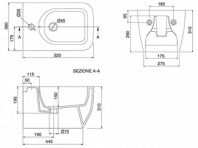 Біде підвісне Teorema 2.0 (512755) Musk, SCARABEO - Зображення 1910274-80923.jpg