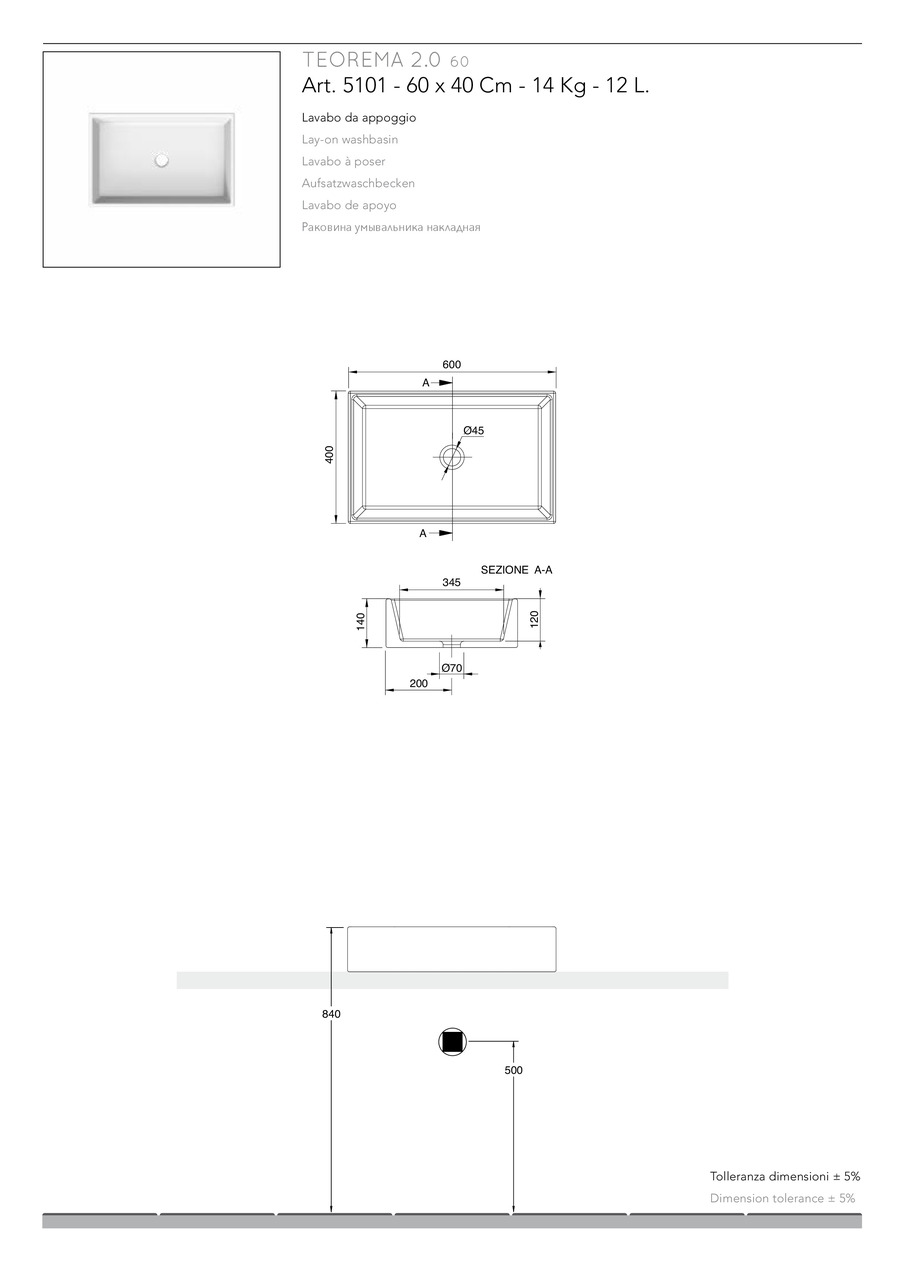 Умивальник Teorema 2.0 60 (510149) Ardesia, SCARABEO - Зображення 1910276-7327d.jpg