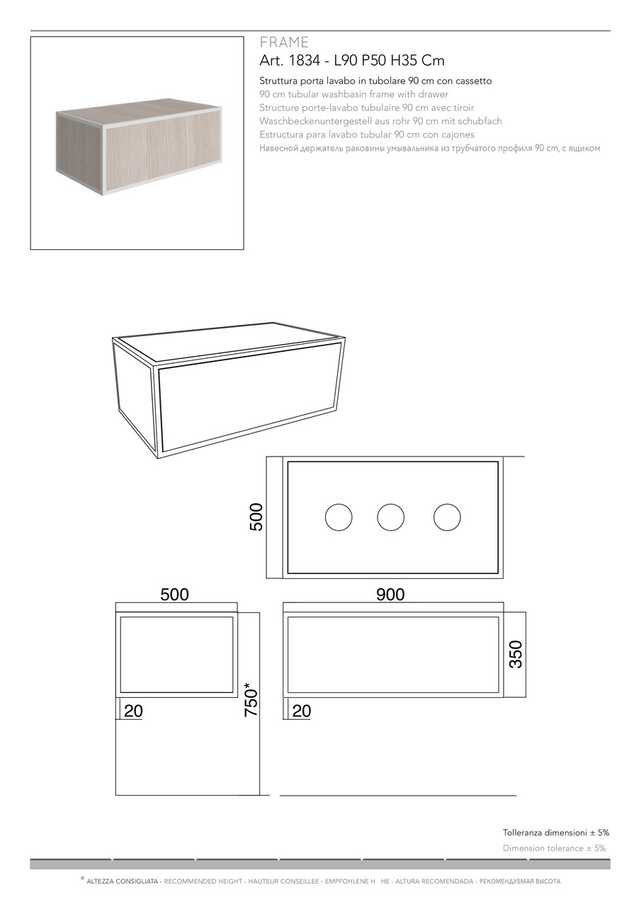 Шкафчик под умывальник FRAME Macassar Scarabeo - Зображення 1910786-e9315.jpg
