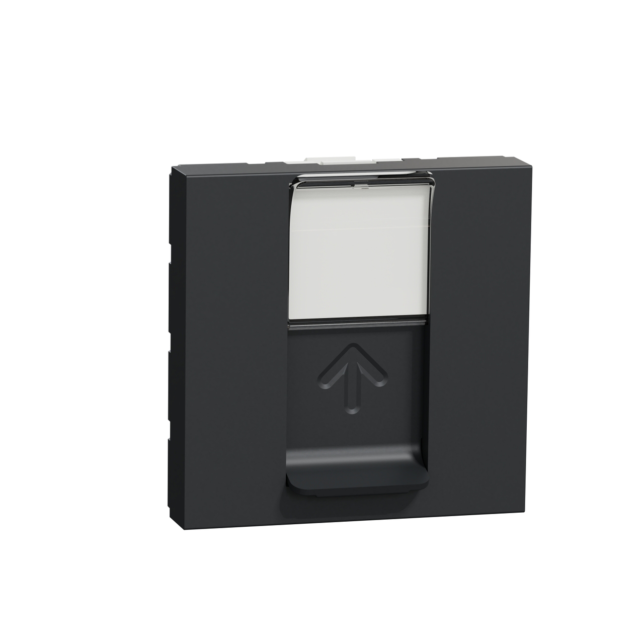 Розетка RJ45 кат 5 UTP Антрацит UNICA (NU341154), Schneider Electric - Зображення