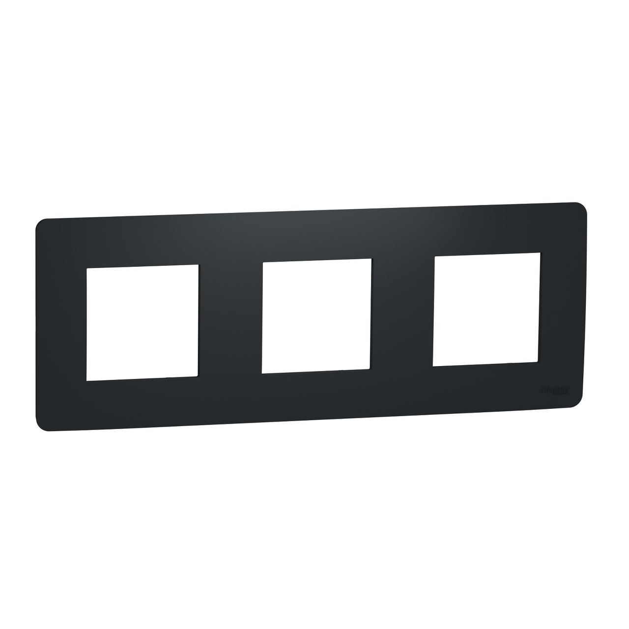 Рамка 3-місна горизонтальна Антрацит UNICA (NU200654), Schneider Electric - Зображення