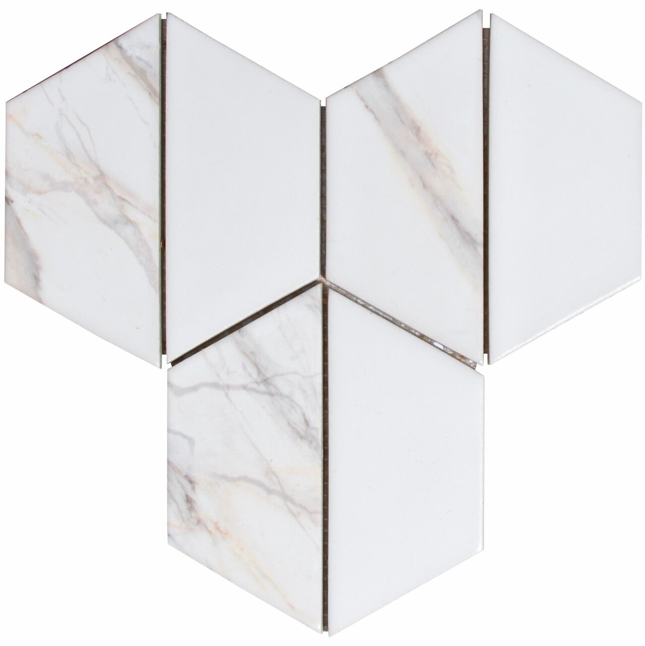 Мозаїка T 69002 Trapeze С2 White print 51 264x264x9 Котто Кераміка - Зображення