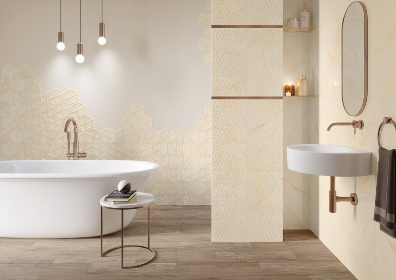 Плитка стінова Illusion Beige Heksagon STR 171x198x9 Paradyz - Зображення 1913140-5f193.jpg