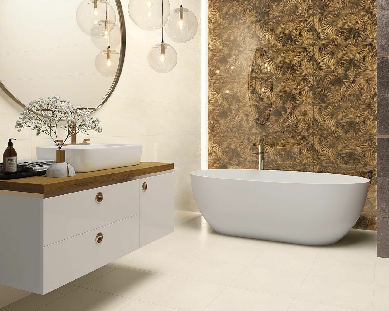 Декор Ideal Uniwersalny Panel Szklany 300x600x6 Paradyz - Зображення 1913156-6643f.jpg